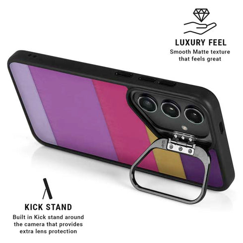 Radiant Orchid Color Block Galaxy S24 Plus Kickstand Case